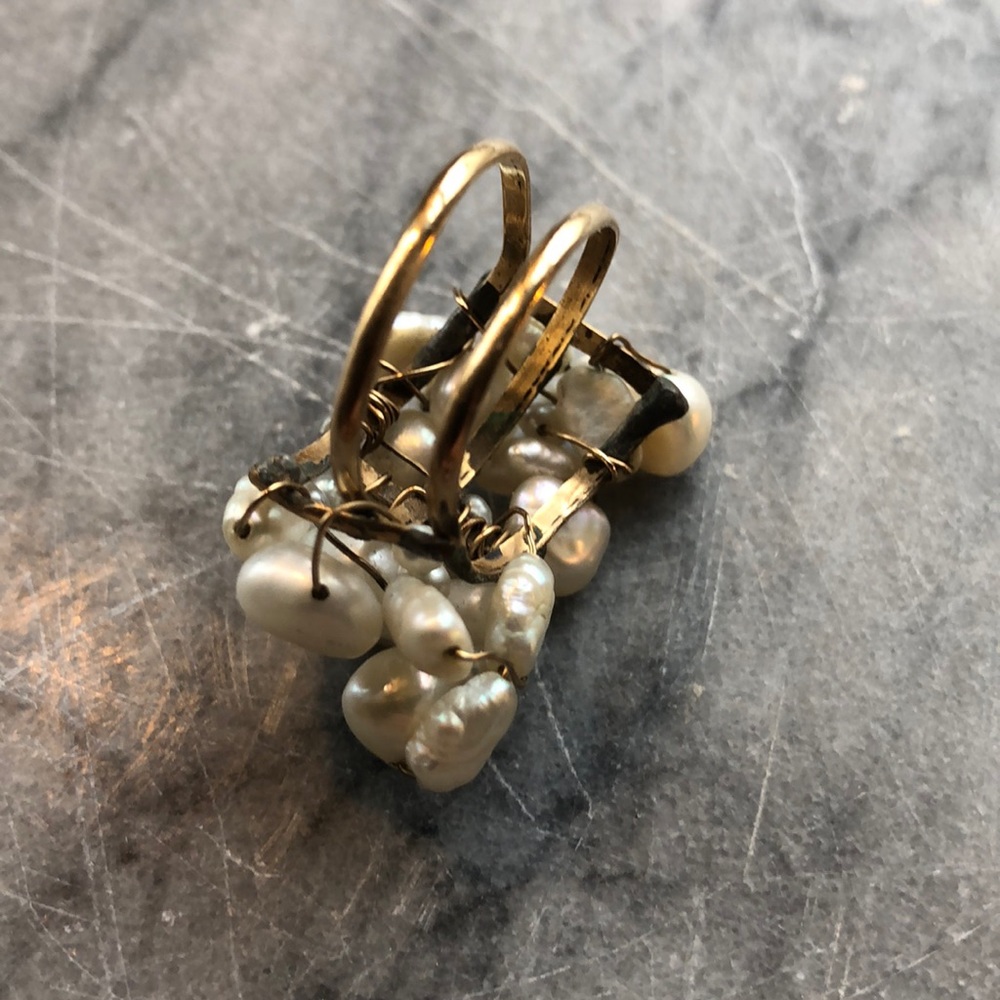 Multi-Strand Pearl Ring - image 3